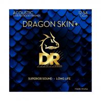 Набор струн DR Strings DRAGON SKIN+ Acoustic 80/20 Bronze - Light (12-54)